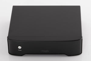 Top of a used Rega FONO MM Phonostage in a Black finish