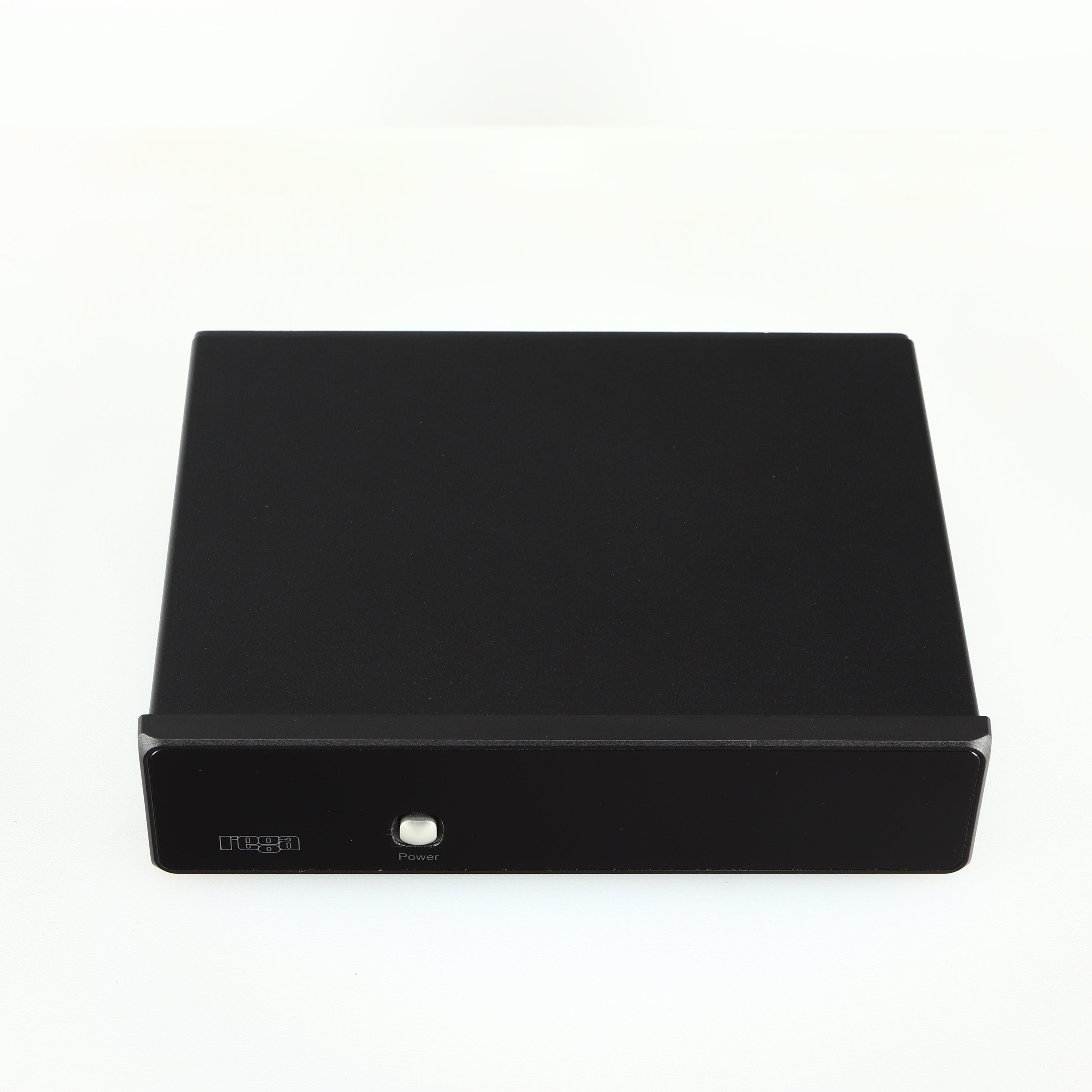 Top of a used Rega FONO MM Phonostage with a black finish