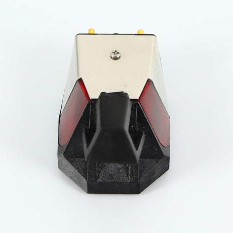 Front view of a used Rega ND3 Moving Magnet Cartridge showing Stylus Guard 