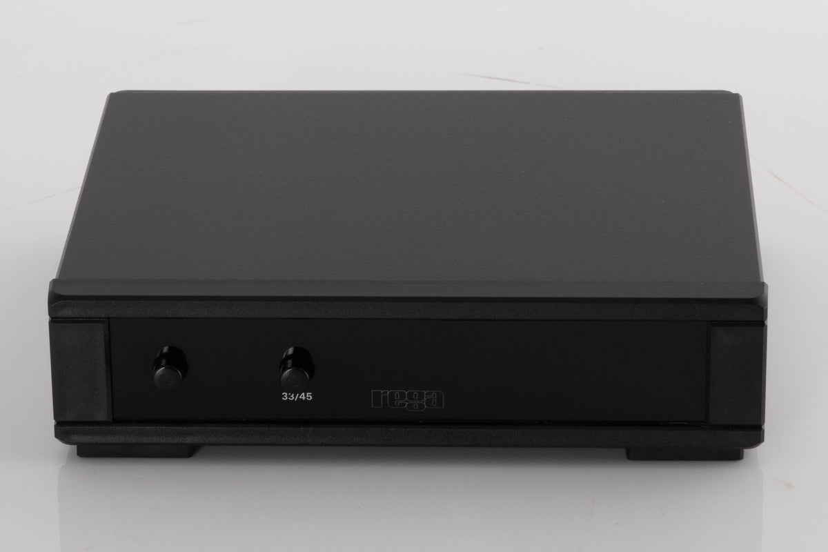 Front view of a used Rega NEO Turntable Power Supply in a Black finish