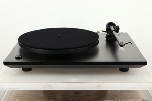Front view of a used Rega P3 Turntable in Black finish