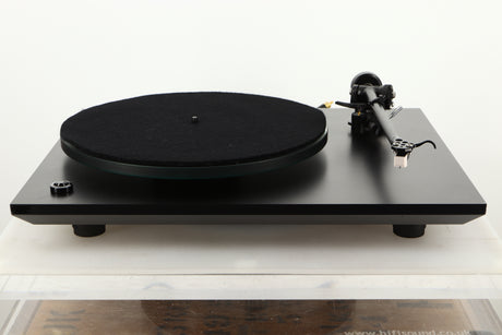 Front view of a used Rega P3 Turntable in Black finish