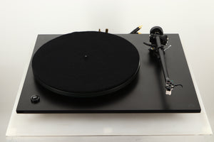 Top view of a used Rega P3 Turntable in Black finish