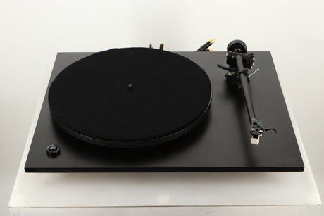 Top view of a used Rega P3 Turntable in Black finish