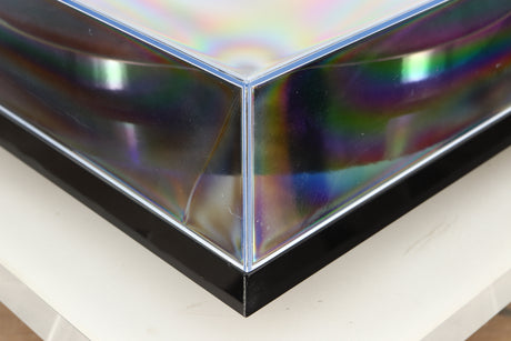 Front left corner view of a used Rega Planar 1 ECO Turntable in Black Gloss finish