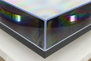 Front left corner view of a used Rega Planar 1 Plus Turntable in Matt Black 
