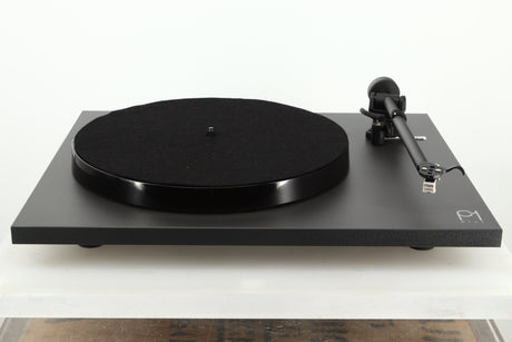 Front view of a used Rega Planar 1 Plus Turntable in Matt Black 