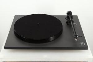 Top view of a used Rega Planar 1 Plus Turntable in Matt Black 