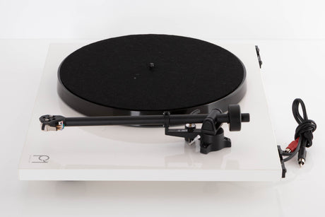 Right side view of a used Rega Planar 1 Turntable in a White finish