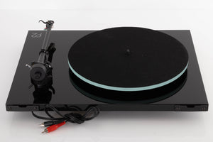 Rear view of a used Rega Planar 2 Turntable in a Black finish