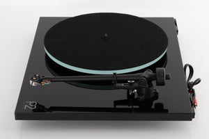 Right side view of a used Rega Planar 2 Turntable in a Black finish