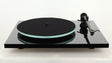 Front view of a used Rega Planar 2 Turntable / AT-VM95SH Cartridge in a black finish