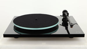 Front view of a used Rega Planar 2 Turntable / AT-VM95SH Cartridge in a black finish