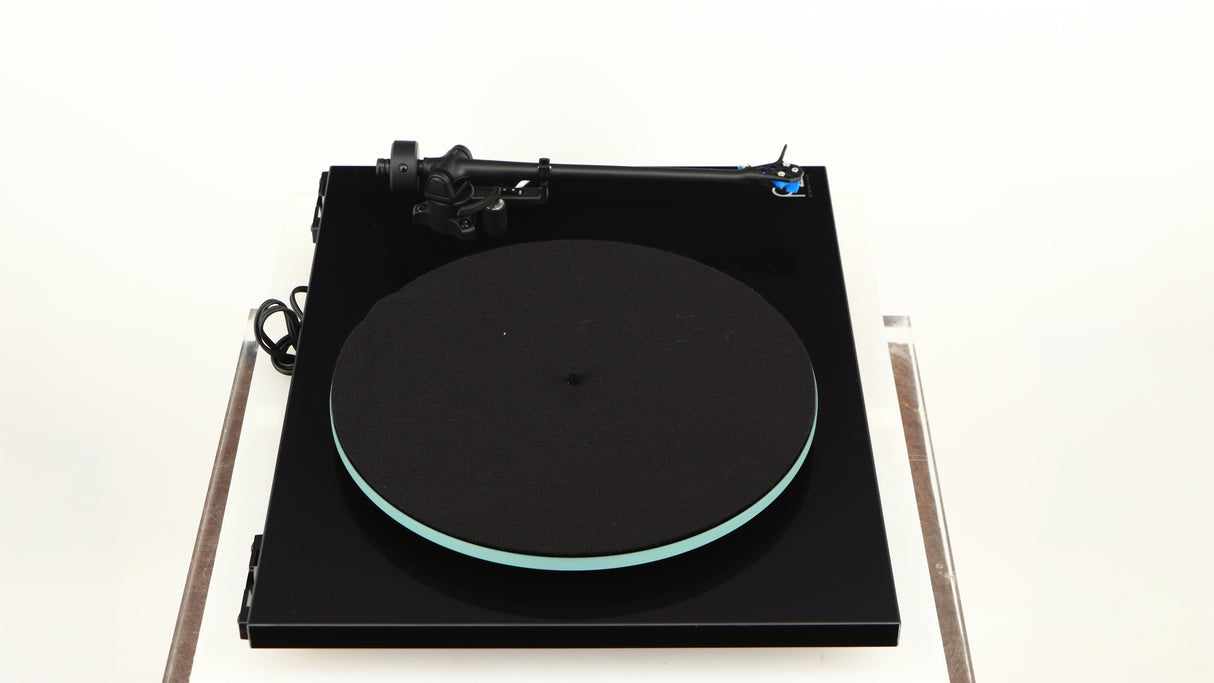 Left side view of a used Rega Planar 2 / Elys 2 Cartridge in a black gloss finish