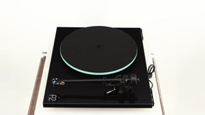 Right side view of a used Rega Planar 2 / Elys 2 Cartridge in a black gloss finish
