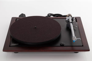 Top view of a used Rega Planar 25 Turntable in Black with Elys Cartridge
