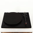 Front view of a used Rega Planar 3 Turntable 24V Upgraded in a black finish