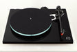 Front view of a used Rega Planar 3 Turntable / Ortofon 2M Bronze Cartridge / NEO Power Supply in a black finish
