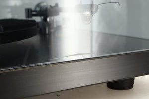 Close up view of a used Rega Planar 3 Turntable