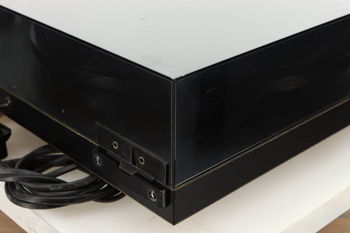 Rear right corner view of a used Rega Planar 3 Turntable