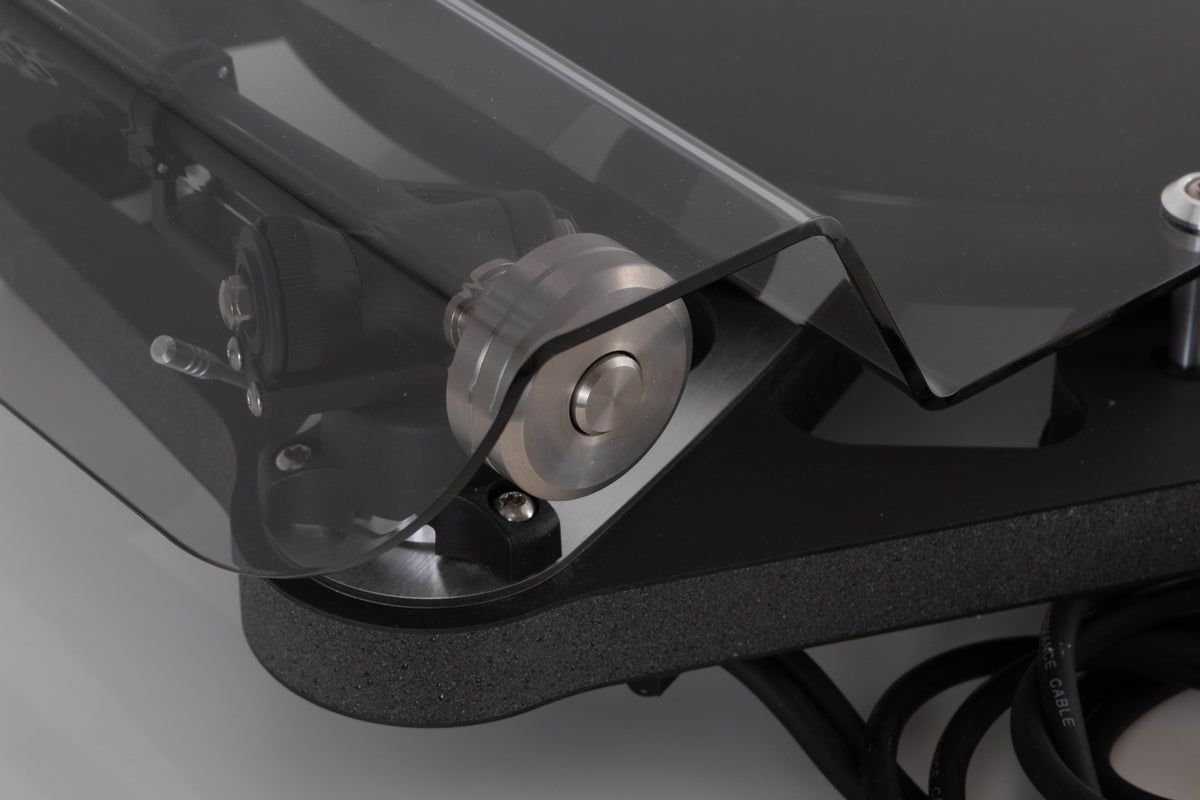 Rear left corner view of a used Rega Planar 8 Turntable with Hana ML Cartridge
