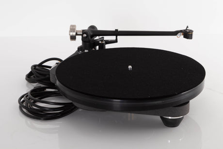 Side view of a used Rega Planar 8 Turntable with Hana ML Cartridge