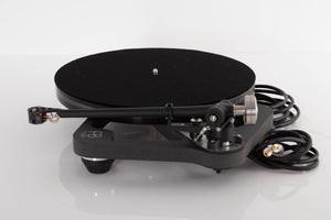 Side view of a used Rega Planar 8 Turntable with Hana ML Cartridge