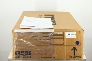 Box of a used Rega Planar RP1 Turntable