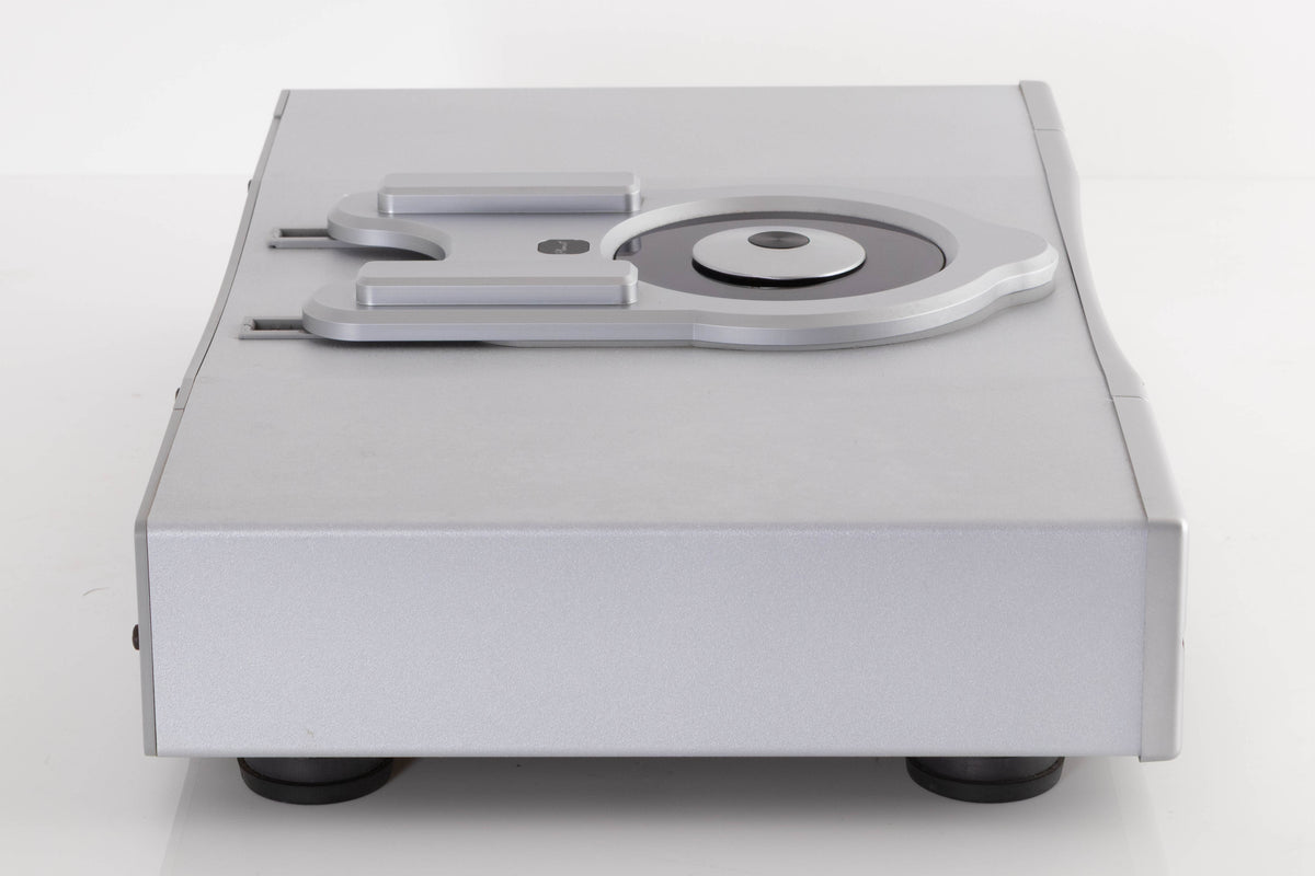 Left side view of a used Rega Planet CD Player in a Silver finish