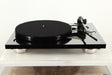 Front view of a used Rega RP8 Turntable in Black finish