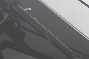 Close up view of a used Rega RP8 Turntable in Gloss Black finish