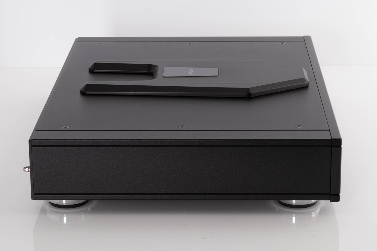 Left side view of a used Rega Saturn MK3 CD Player in a Black finish