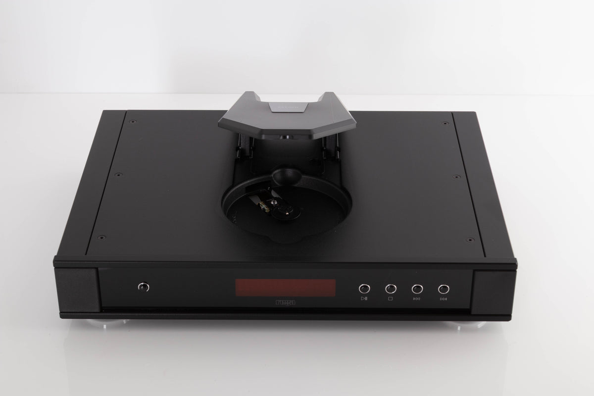 Top of a used Rega Saturn MK3 CD Player in a Black finish