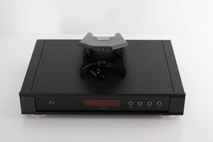 Top of a used Rega Saturn MK3 CD Player in a Black finish