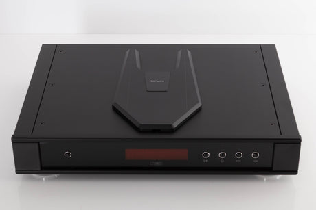 Top of a used Rega Saturn MK3 CD Player in a Black finish