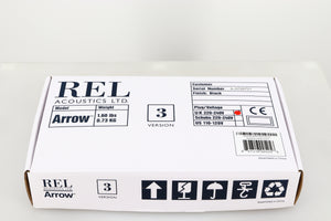 Box for a used REL Arrow V3 Wireless Subwoofer Transmitter