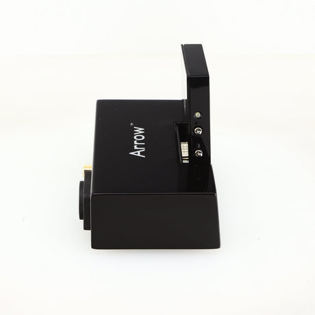 Left side view of a used REL Arrow V3 Wireless Subwoofer Transmitter in a black finish