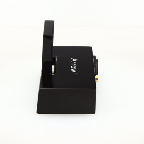 Right side view of a used REL Arrow V3 Wireless Subwoofer Transmitter in a black finish