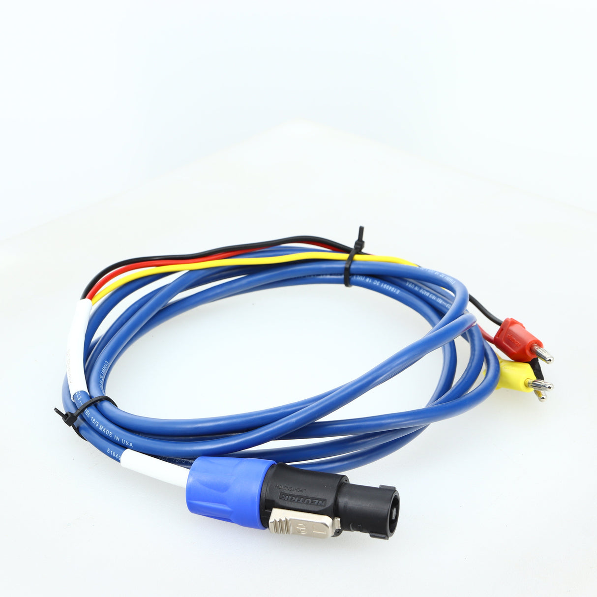Front left angle of a used REL Baseline Blue 3.0m Subwoofer Cable