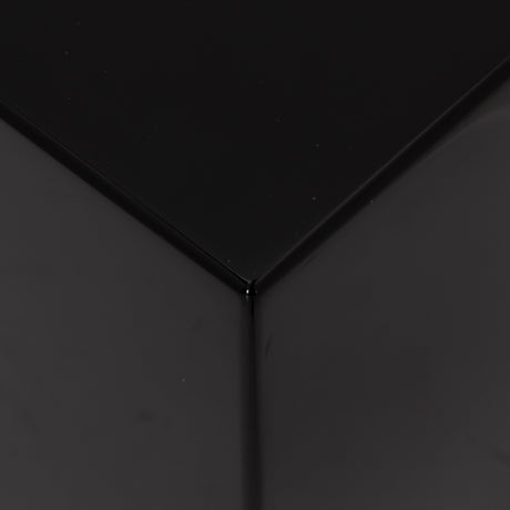Front right corner of a used REL T-Zero Subwoofer in a Piano Black finish