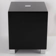 Front view of a used REL T5i Subwoofer in a Piano Black finish