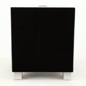 Front view of a used REL T5i Subwoofer in a piano black finish