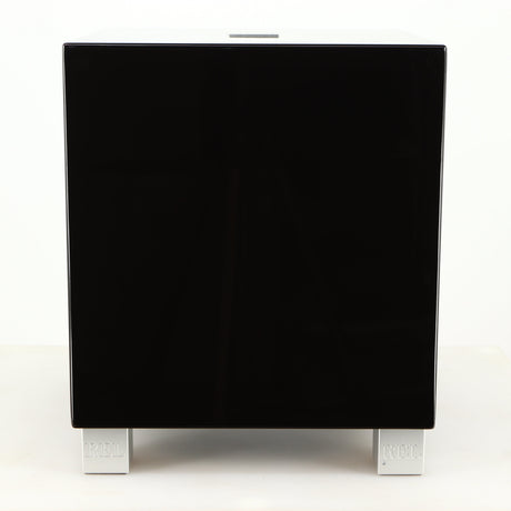 Front view of a used REL T5i Subwoofer in a piano black finish