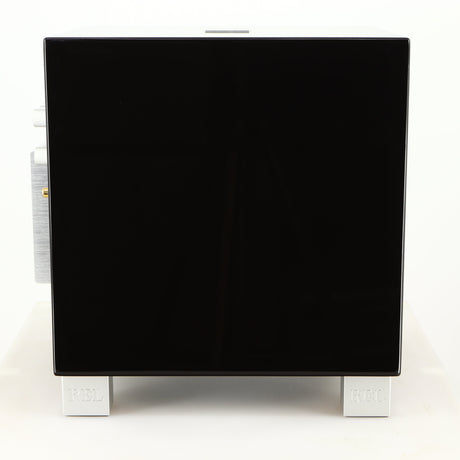 Left side view of a used REL T5i Subwoofer in a piano black finish