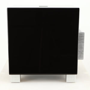Right side view of a used REL T5i Subwoofer in a piano black finish