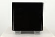 Front view of a used REL T5X Subwoofer in Piano Black finish