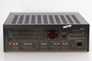 Rear view of a used Revox B251 Integrated Amplifier showing Mains Input, Phono Inputs and Phono Outputs