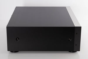 Left side view of a used Revox C115 Cassette Tape Deck in a Black finish
