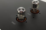 Close up view of a used Rogue Audio Metis Magnum Valve Pre Amplifier in Silver finish