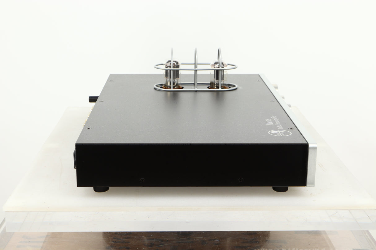 Side view of a used Rogue Audio Metis Magnum Valve Pre Amplifier in Silver finish